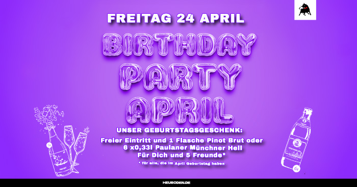 Birthday April Webseite