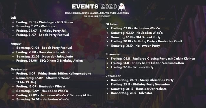 Events 2026 Juli Dez Final
