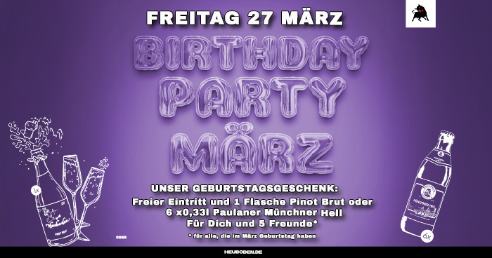 Maerz Birthdayparty Webseite