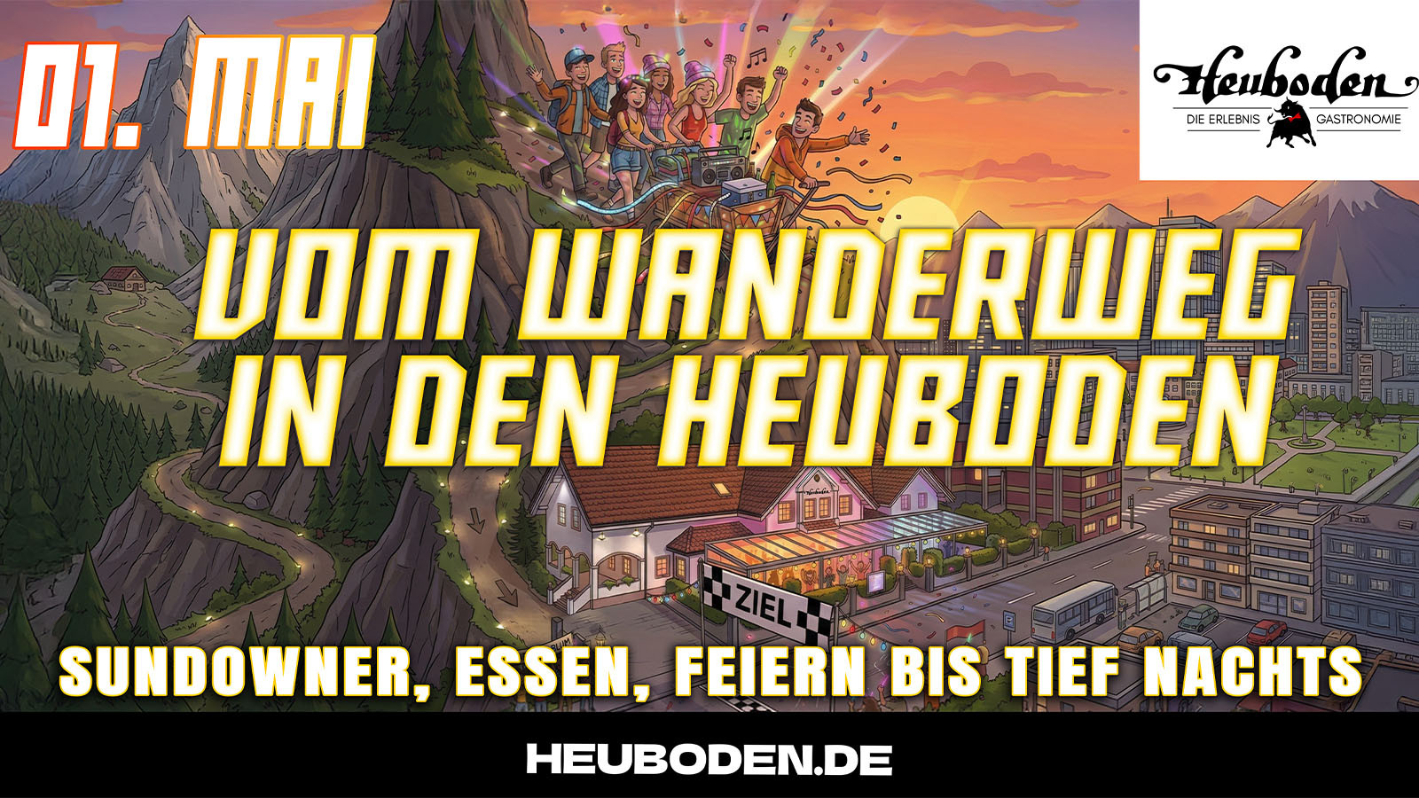 Vom Wanderweg in den Heuboden 1. Mai