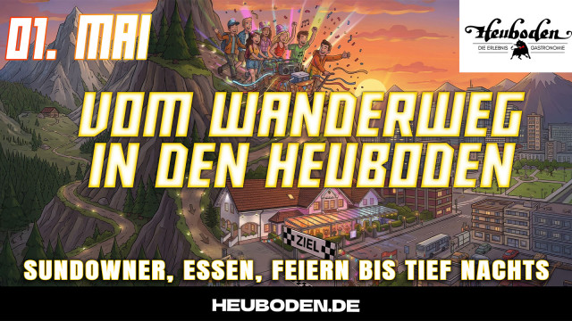 Vom Wanderweg in den Heuboden 1. Mai