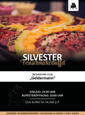 Silvester 2023 - GELDERMANN BAR - kaltes Feinschmecker Buffet