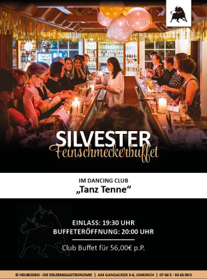 Silvester 2024 - TANZ TENNE - kaltes Feinschmecker Buffet